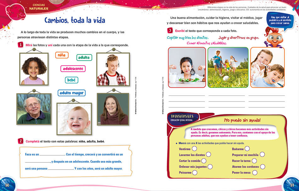 Muestra Doble de Ciencias: Unidad 3, páginas 90-91