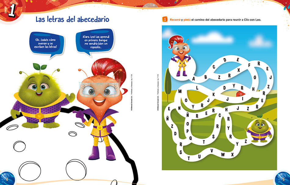 Muestra Cuadernillo: 2 dobles modelo. Páginas 4-5